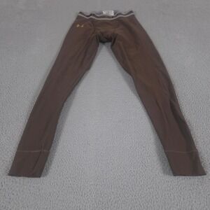 Under Armour Leggings Mens L Brown HeatGear Compression Skinny Base Layer Tights